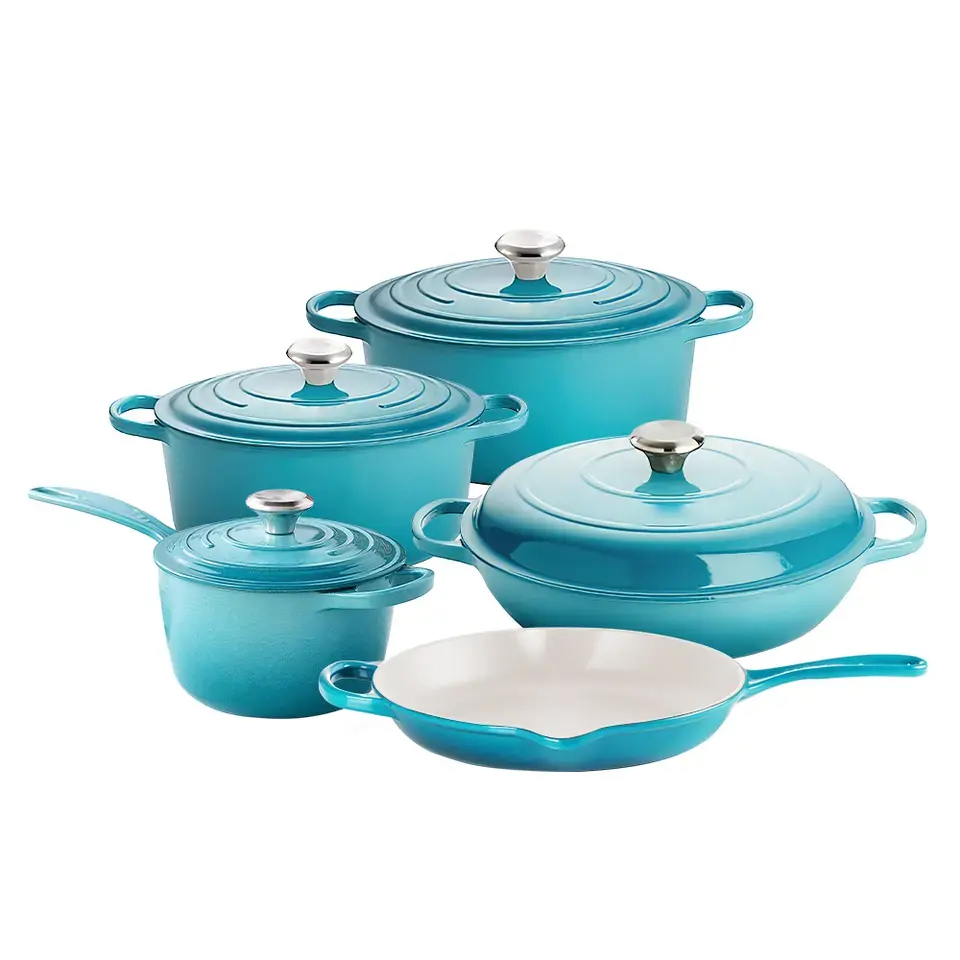 Enamel Cast Iron Cookware Set