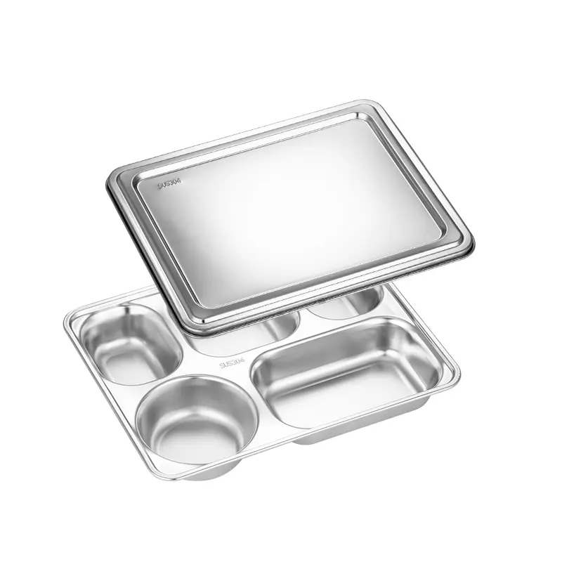 Stainless Steel Compartment Tray