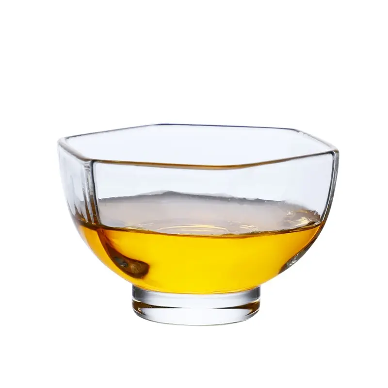 Hexagonal Glass Bowl