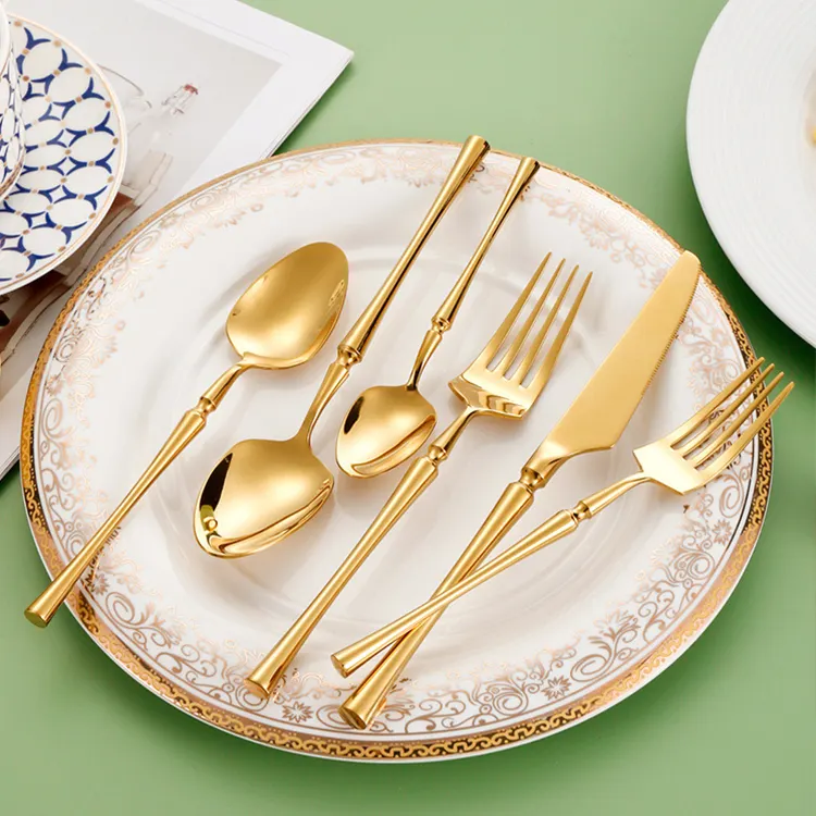 Luxury Gold-Plated Cutlery Set