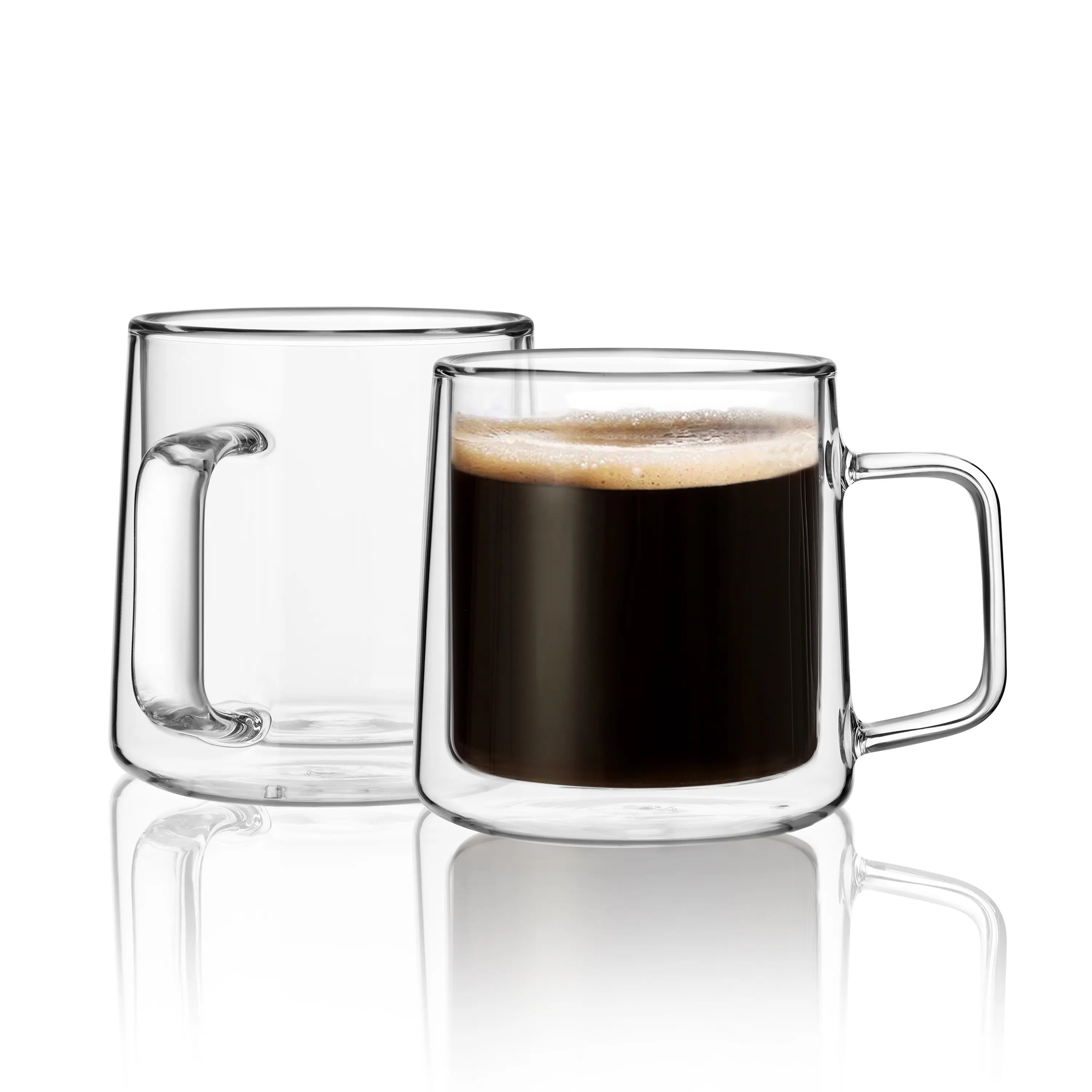 Double-Walled Glass Coffee Mugs