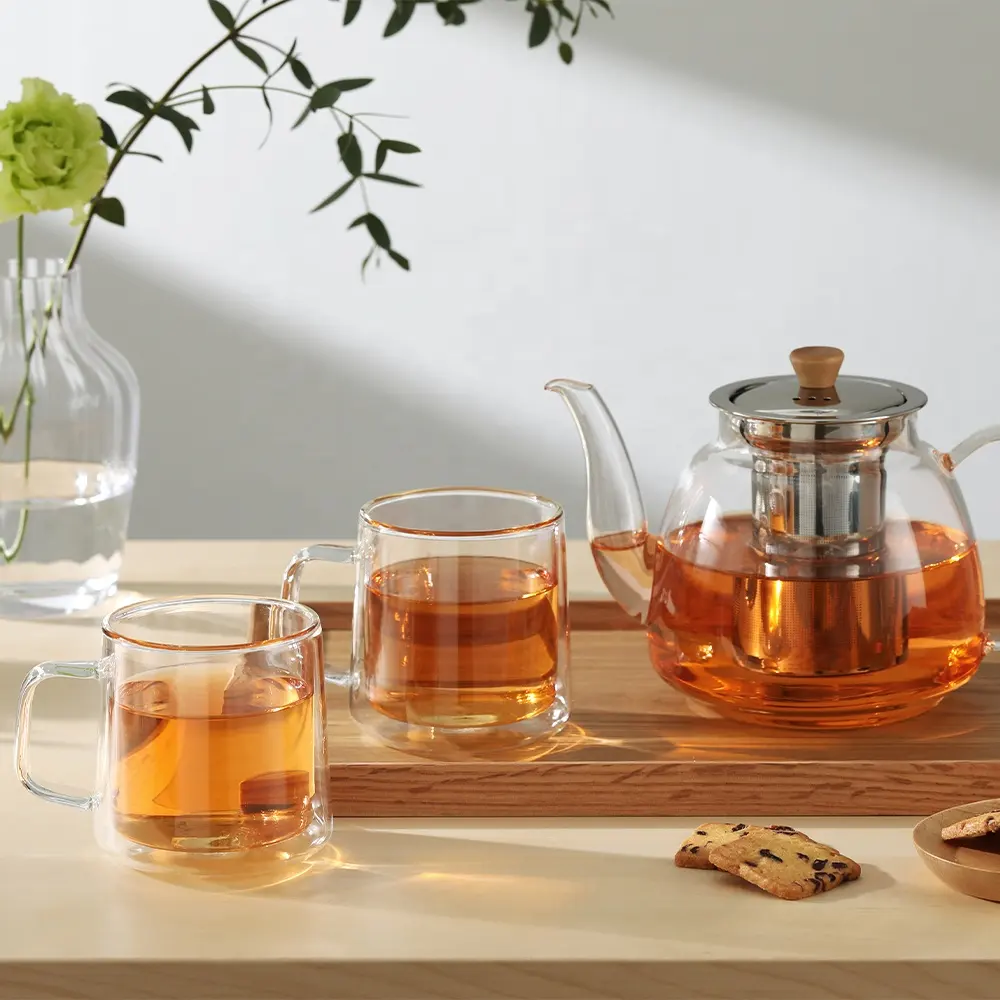 Double-Walled Glass Coffee Mugs