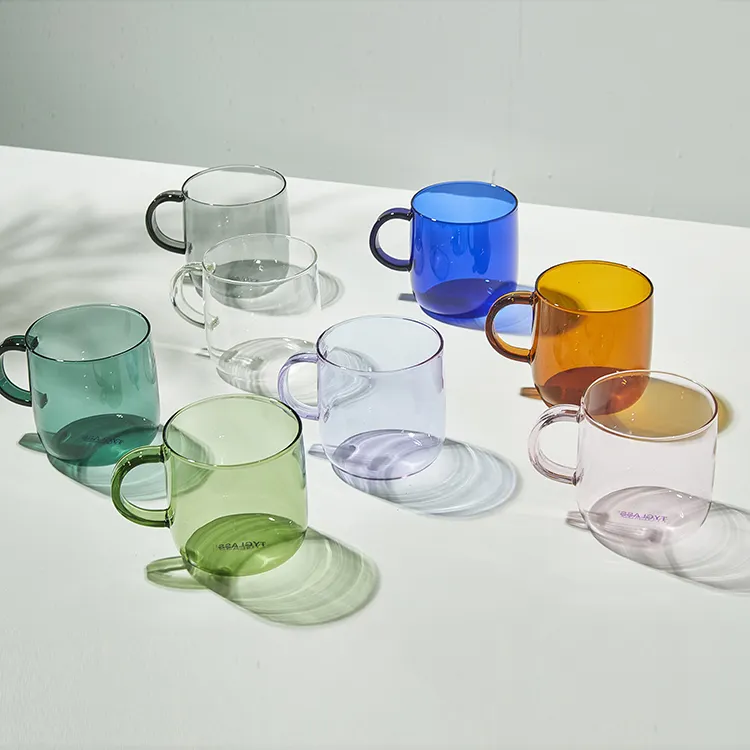 Colorful Glass Mugs