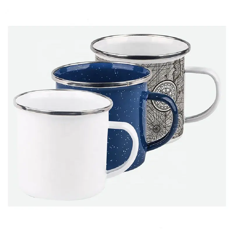Set of 3 Enamel Mugs