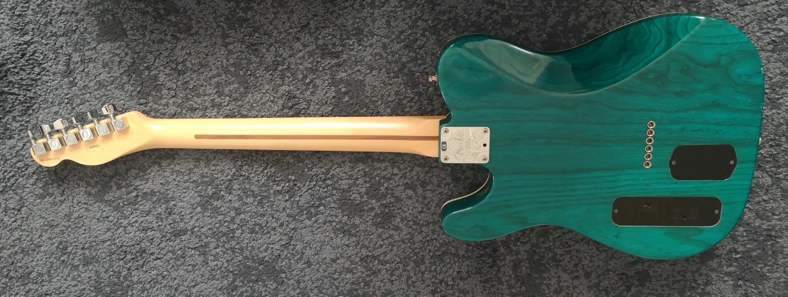 Fender American Deluxe Power Telecaster Guitar - Teal Green Fishman USA + CASE