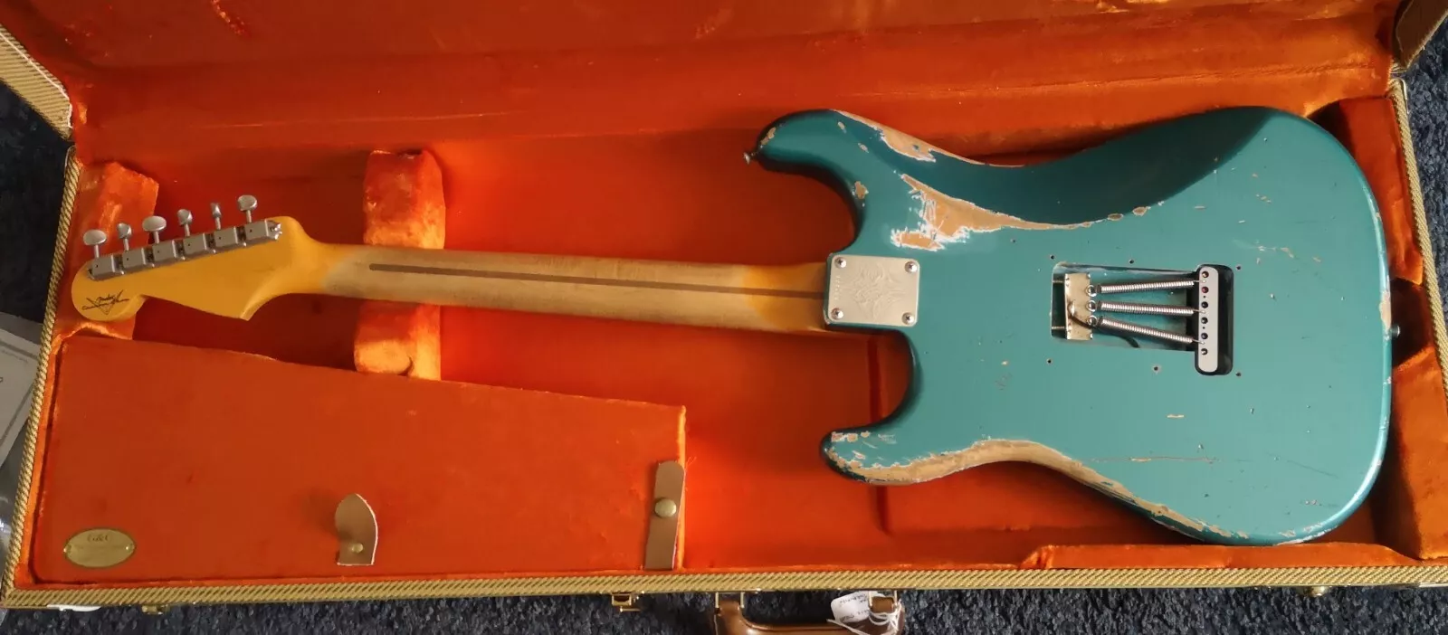 2011 Fender Relic 1955 Stratocaster with COA - Ocean Turquoise with CASE