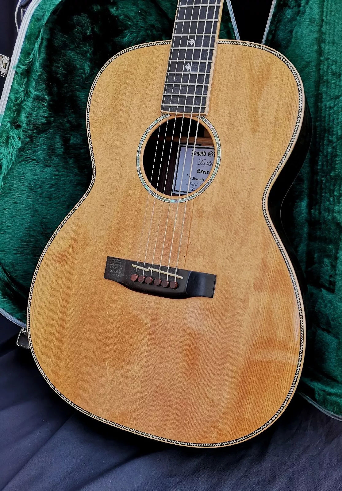 Stunning David Oddy Handbuilt Left Handed Acoustic Guitar England
