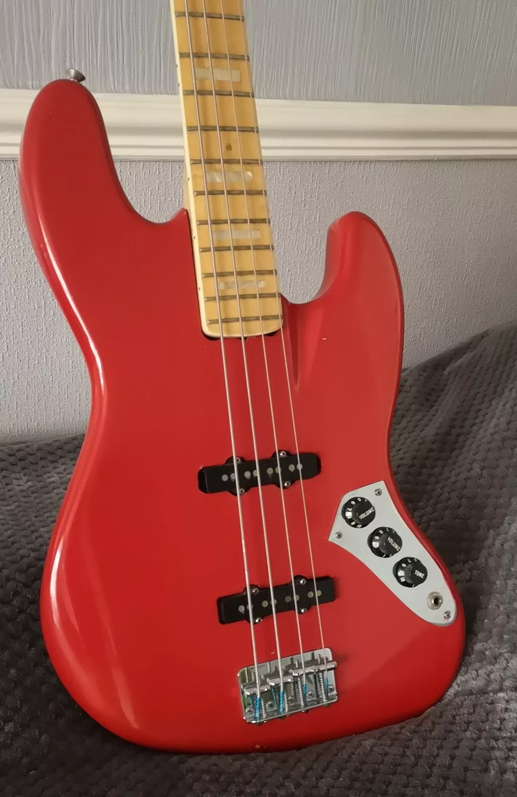 1978 Fender Jazz Bass Guitar USA Modded Refinshed