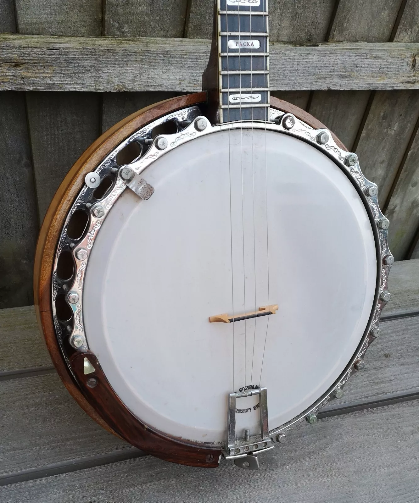 Very rare Parker " Packa " Plectrum Banjo with Original Brief Case 