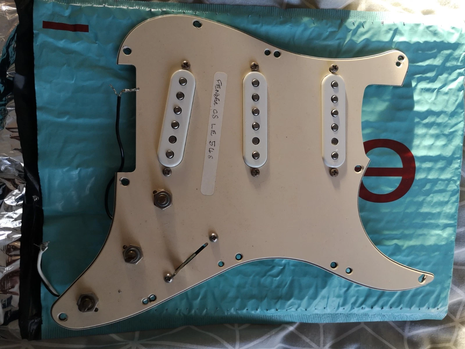 Fender '54 Custom Shop Pickups Fully Loaded Pickguard
