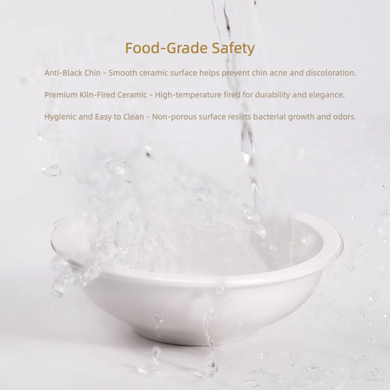 Upgraded Raised Cat Bowl with Bamboo Stand, Elevated Pet Feeder with 2 Bowls