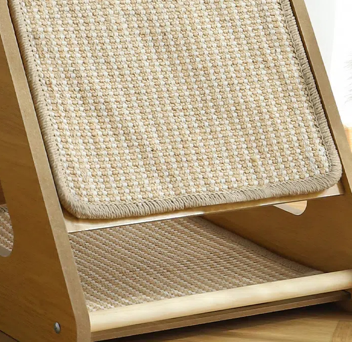 Vertical Cat Scratcher with Sisal Mat – Triangular Wall-Backed Design, Durable & Space-Saving Cat Scratch Pad for Indoor Cats