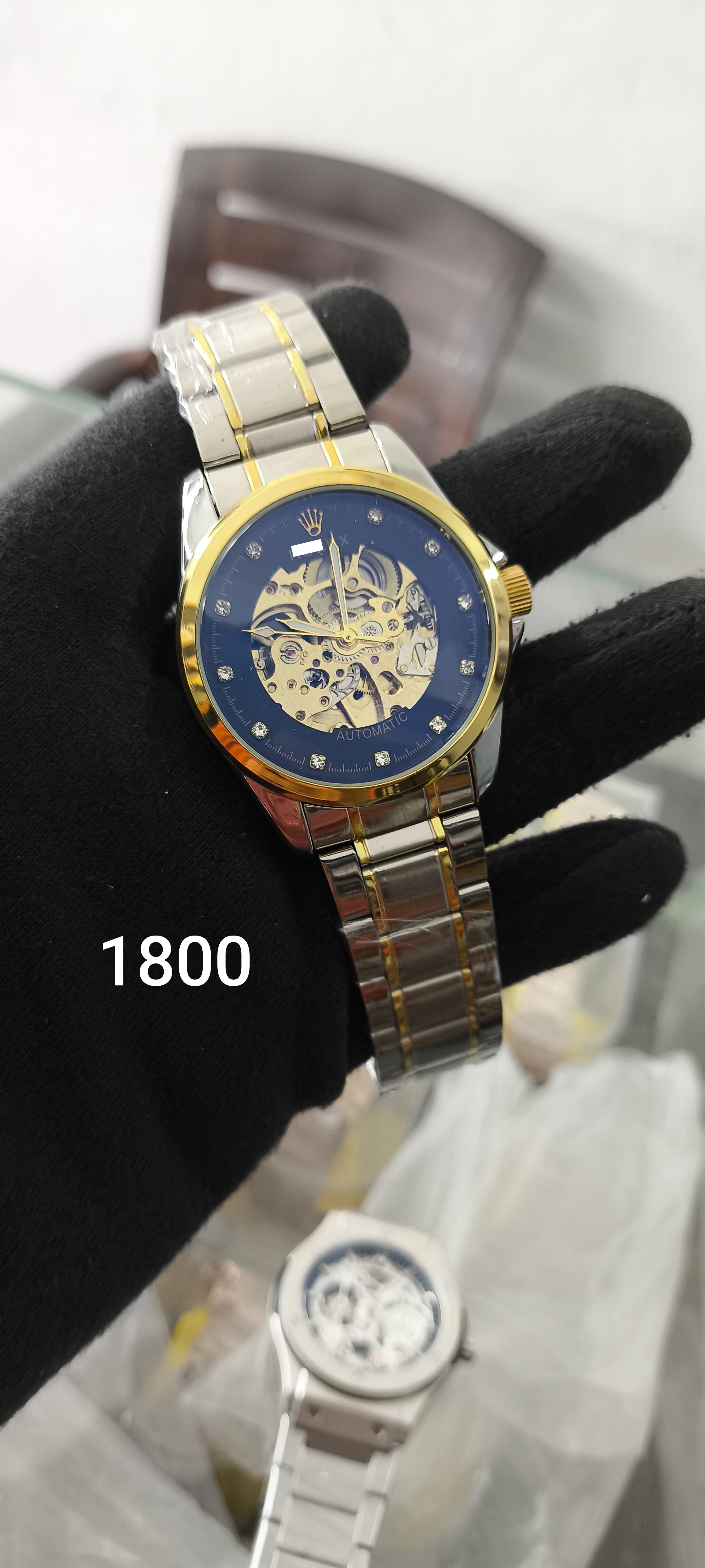 Luxury Skeleton Mechanical Wristwatch