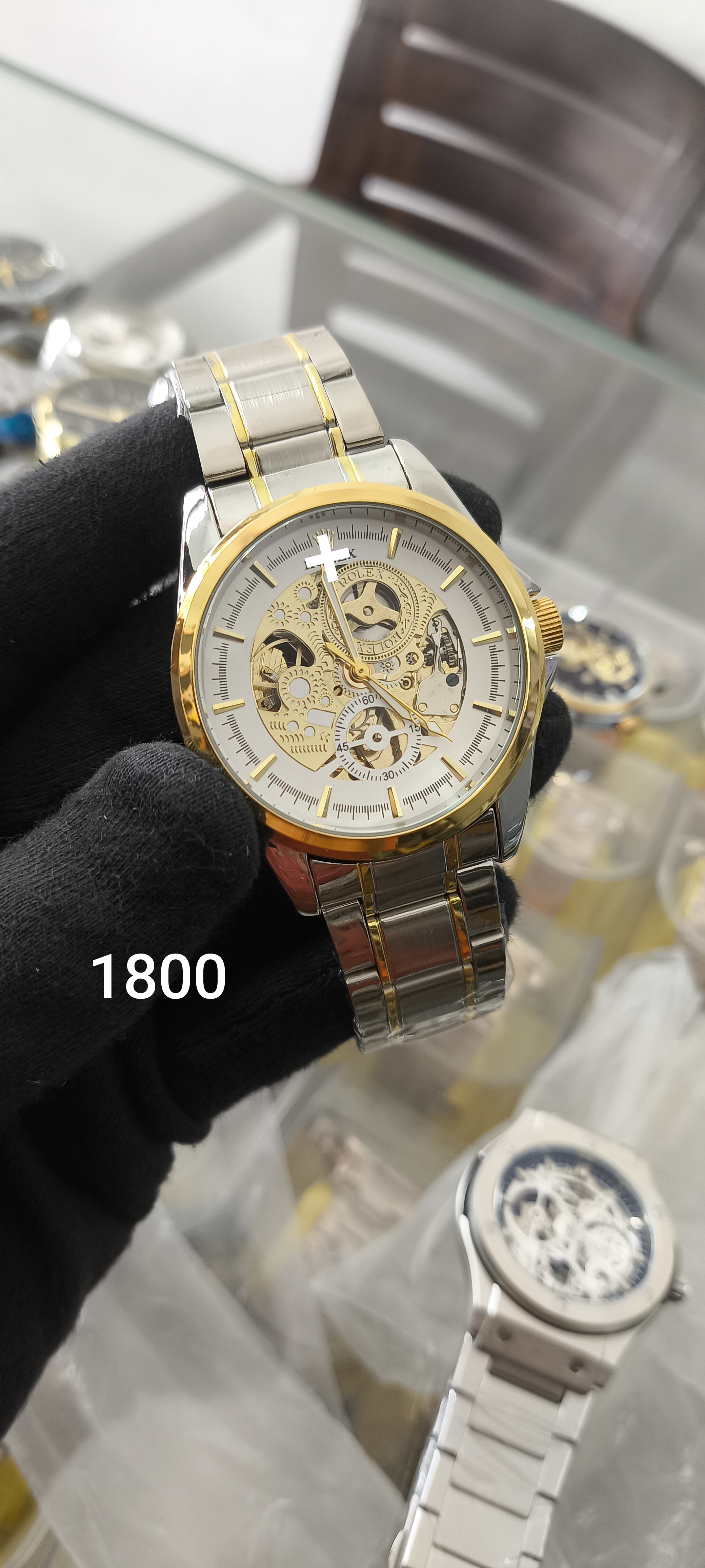 Luxury Skeleton Mechanical Wristwatch