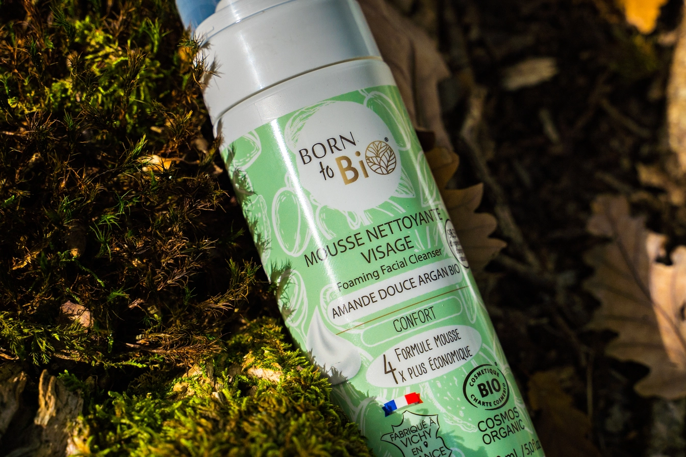 Mousse Nettoyante Visage Bio Amande Douce & Argan