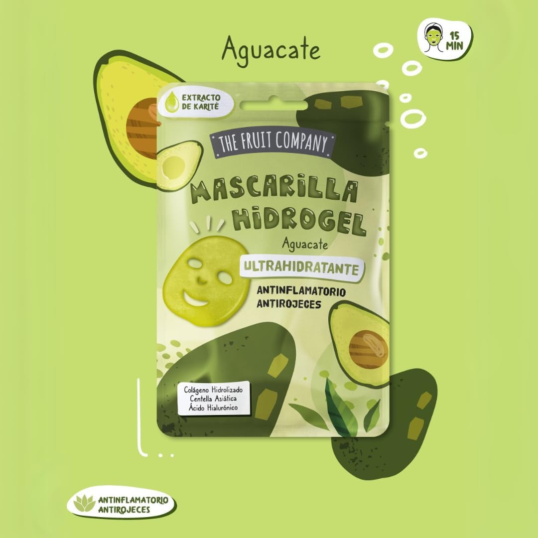 Lot de 4 masques faciaux hydrogel avec collagène hydrolysé