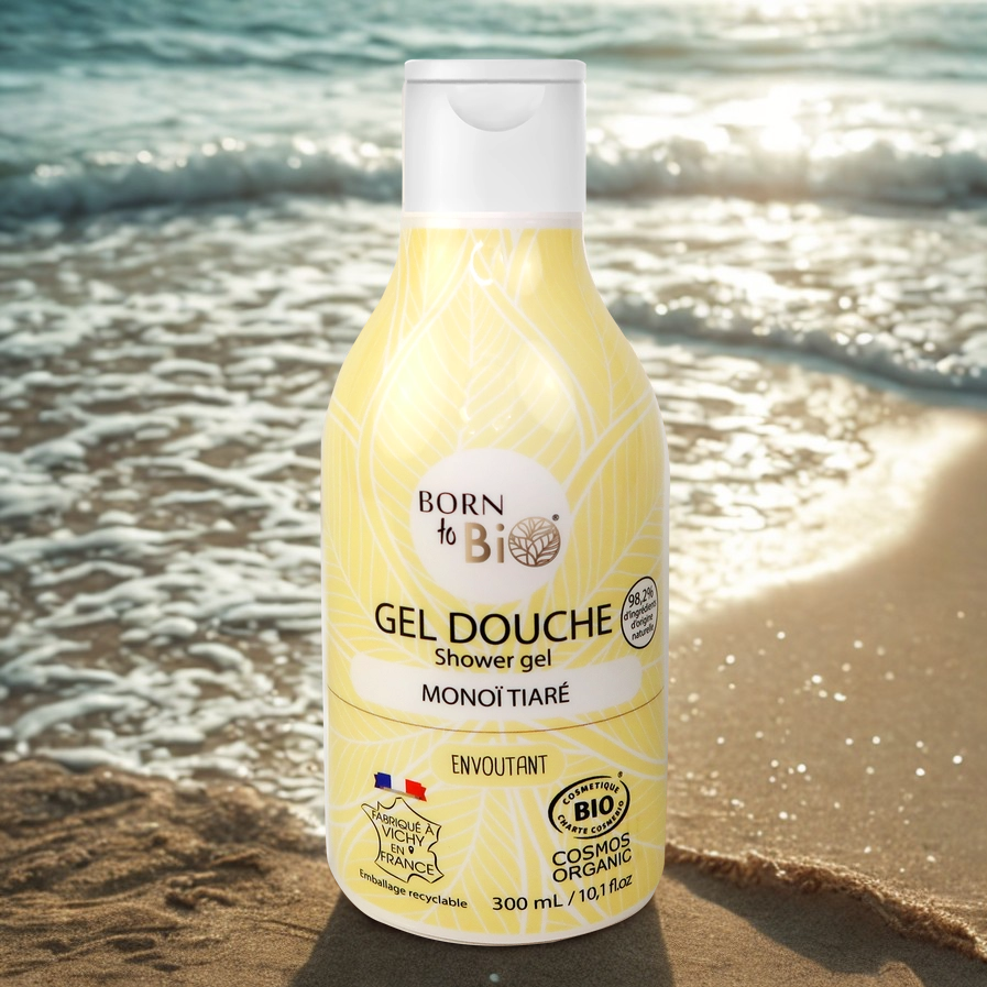 Gel Douche Bio Monoï Tiaré – 300 ml – 100% Origine Naturelle