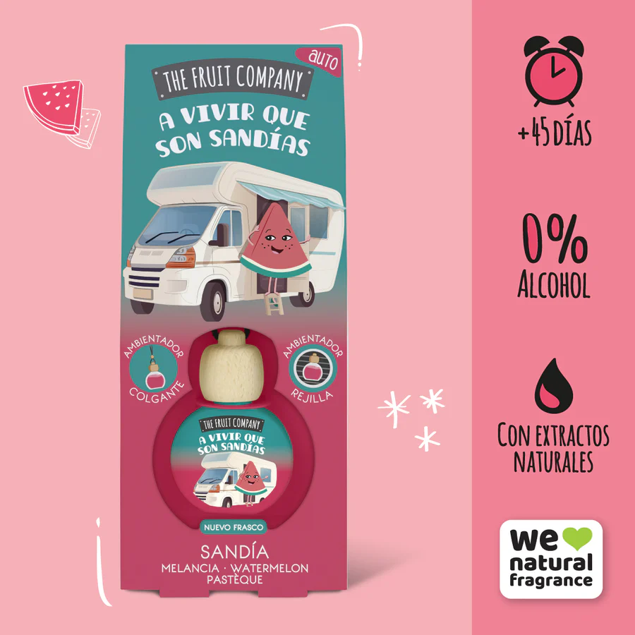 Désodorisant voiture Pastèque