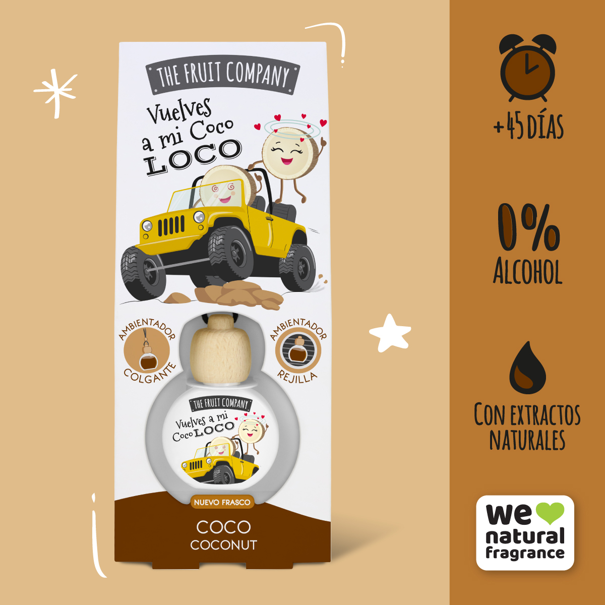 Désodorisant voiture Coco