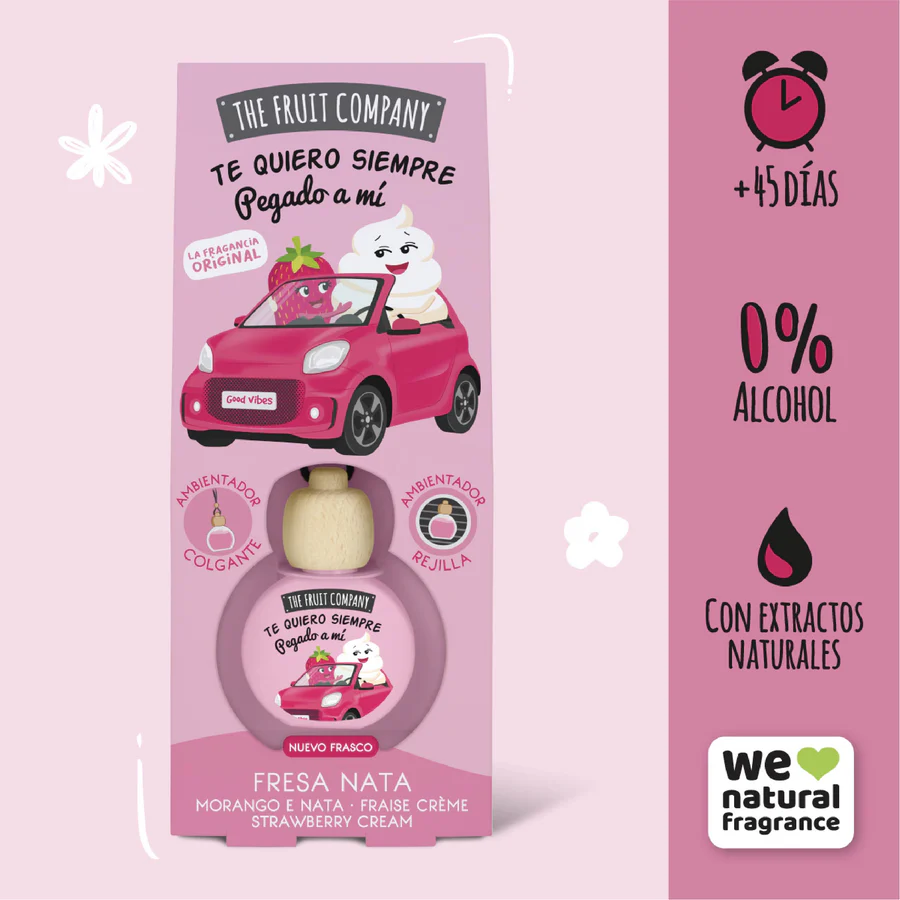 Désodorisant voiture Fraise & Crème
