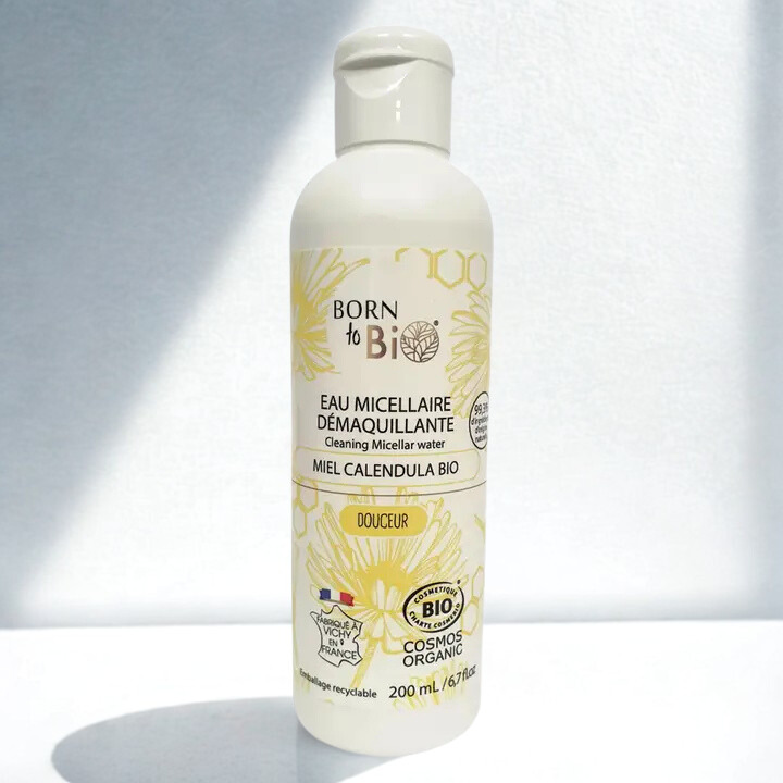 Eau Micellaire Miel & Calendula Bio – Peaux Sensibles 200 ml