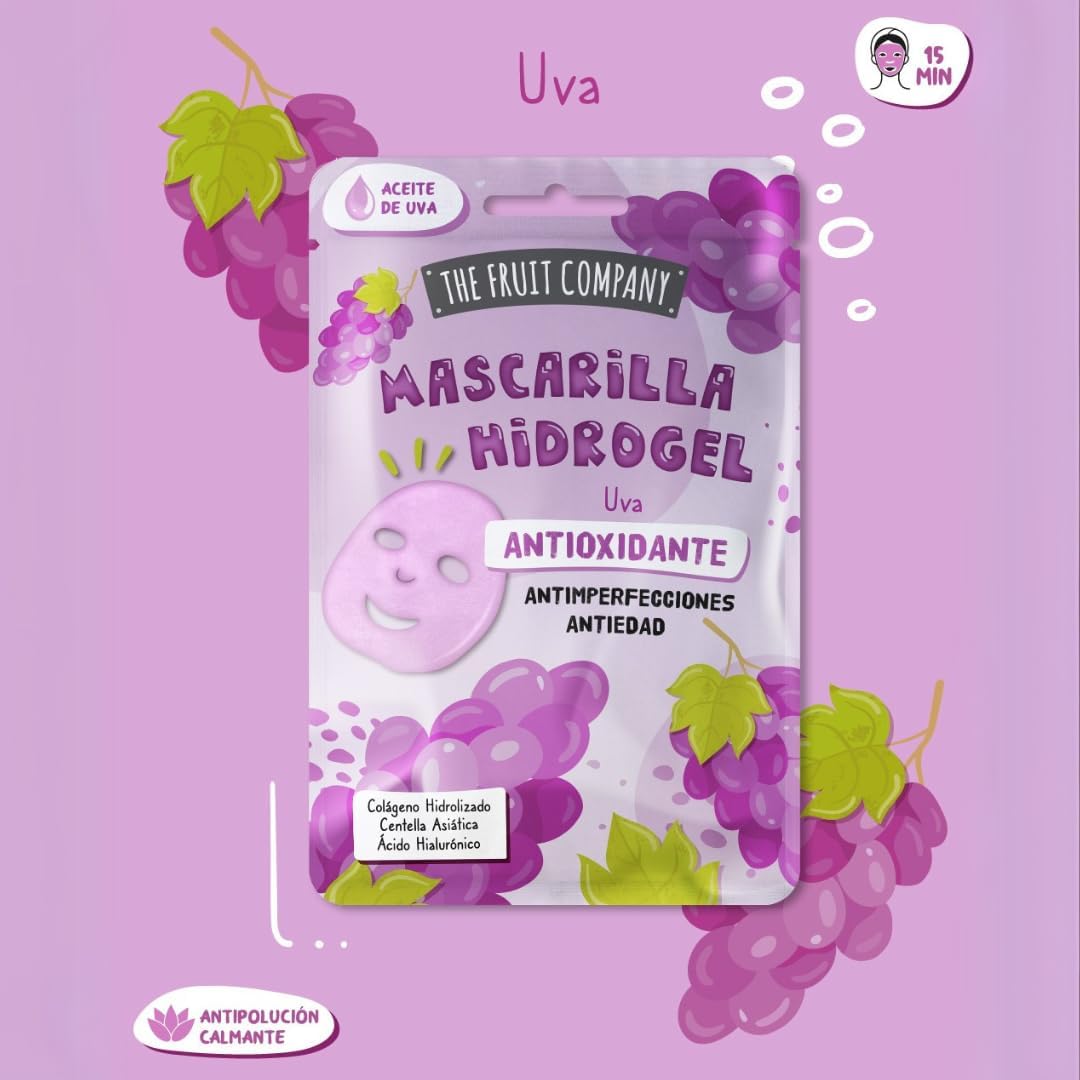 Masque hydrogel à l'huile de pépins de raisin