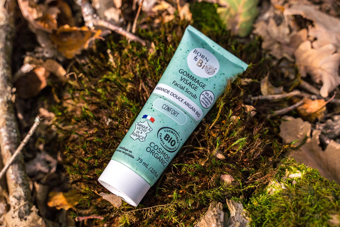 Gommage Visage Bio à l’Amande Douce & Argan