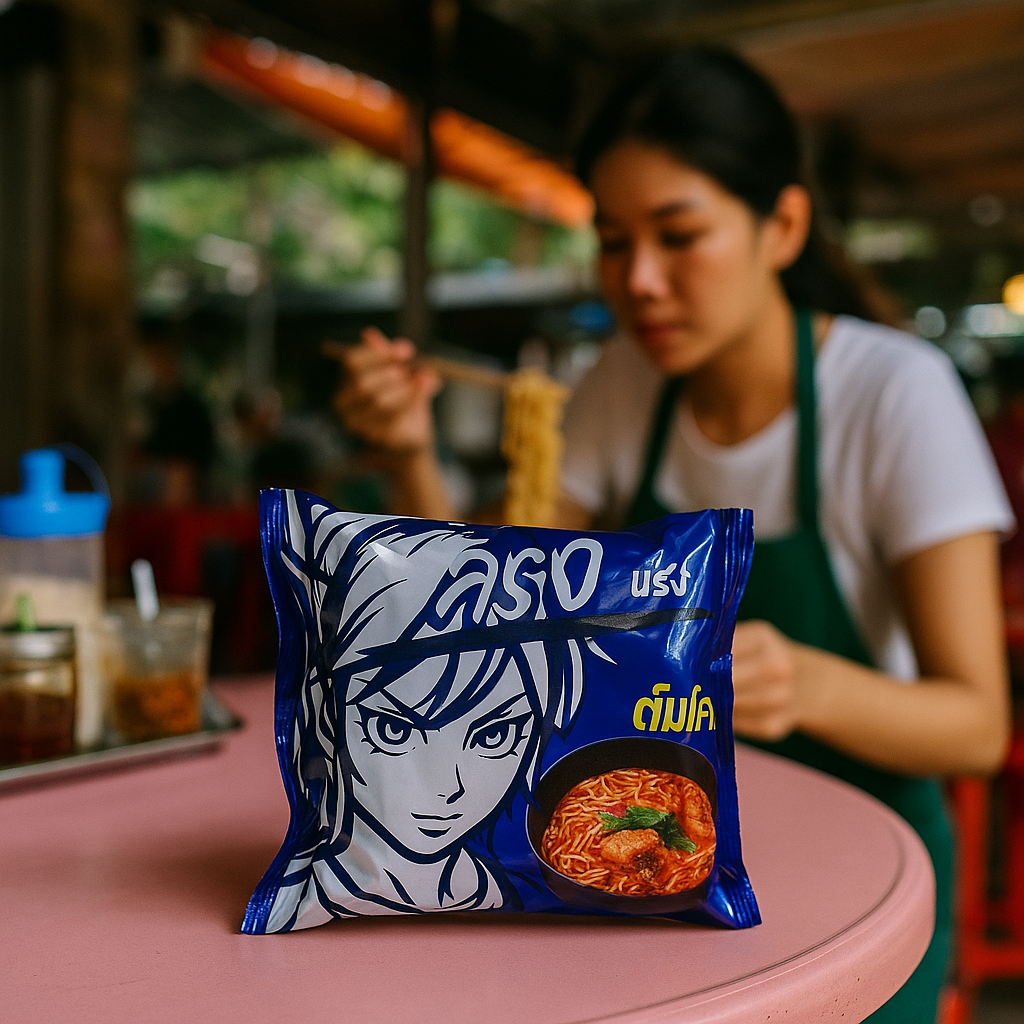 Fideos Instantáneos Tom Klong – Sabor Smoked Fish