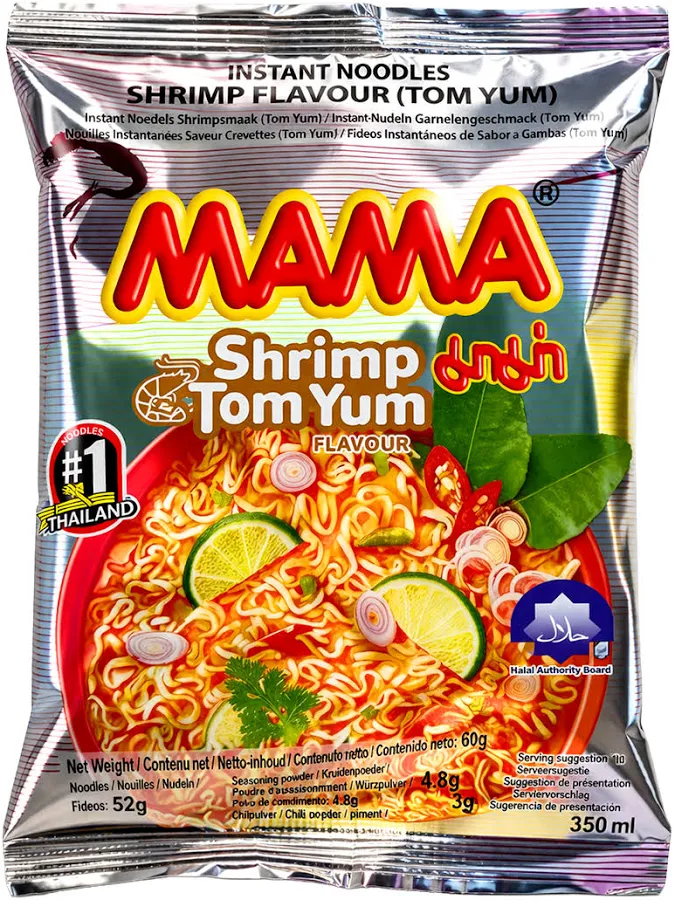 Fideos Instantáneos MAMA Sabor Gamba Tom Yum – 53 g