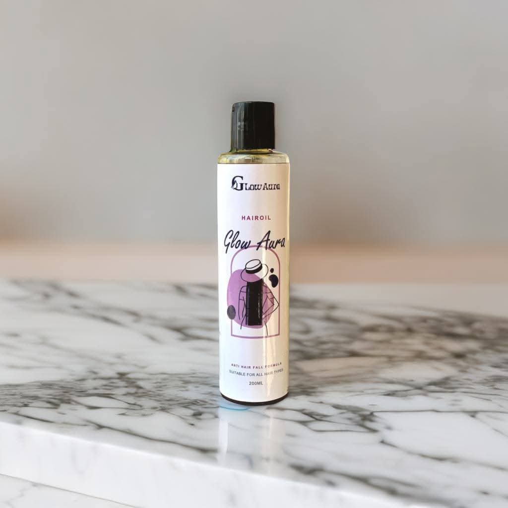 Glow Aura Hair Oil 200ml (Anti hair fall formula)
