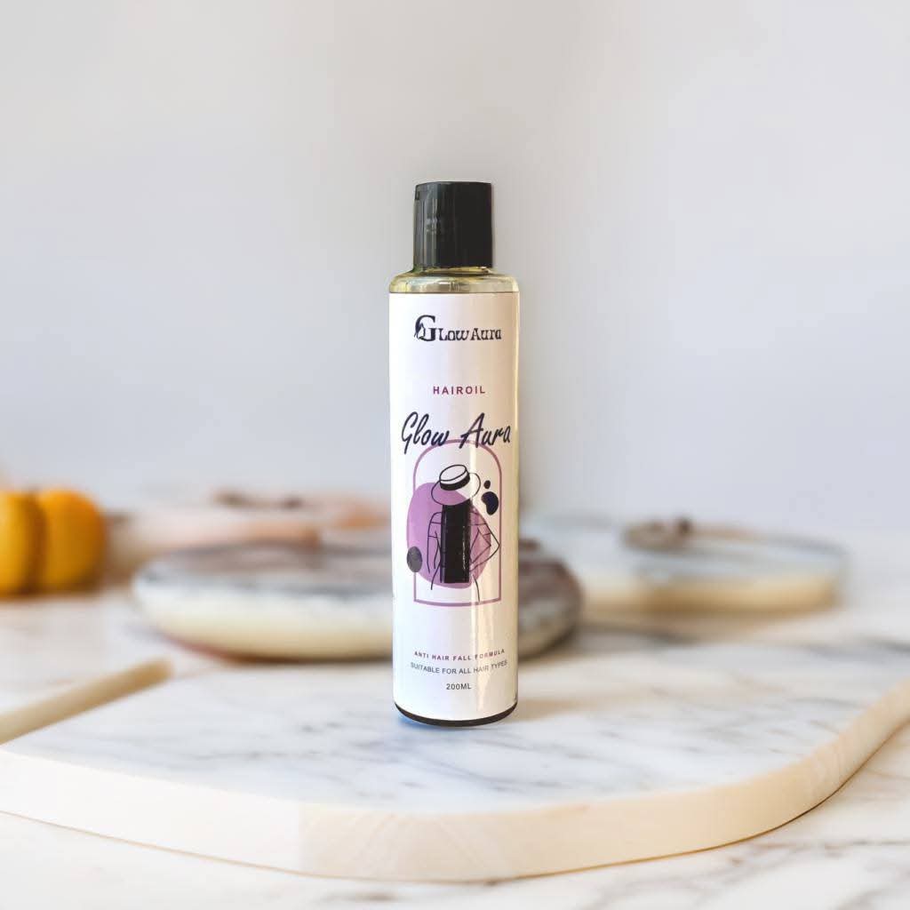Glow Aura Hair Oil 200ml (Anti hair fall formula)