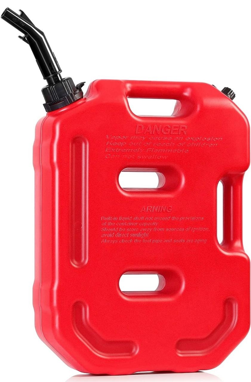 10L Portable Red Fuel Jerry Can 