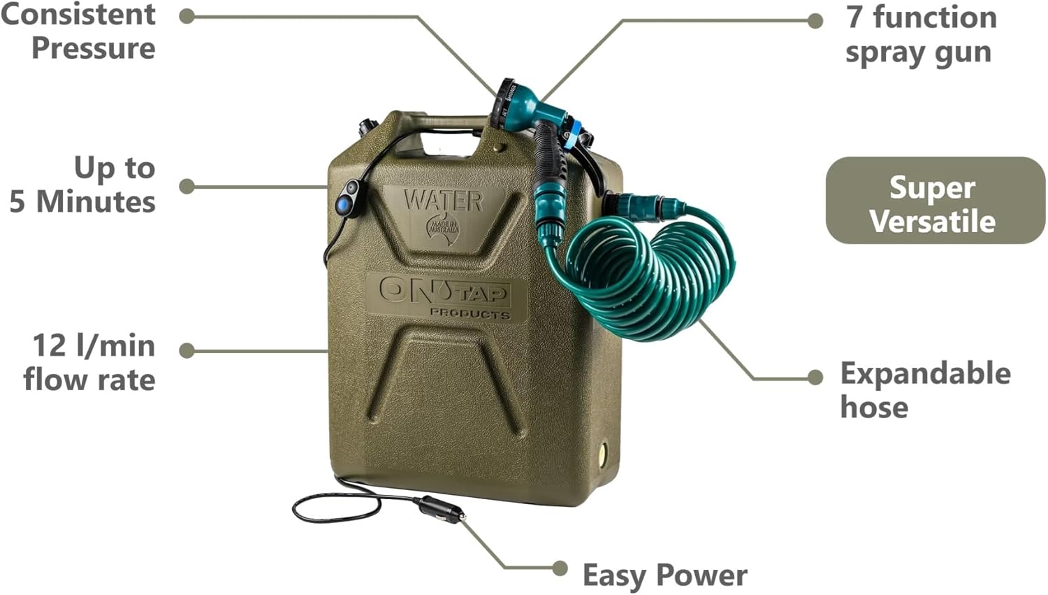 ARB ONTAP SHOWER GREEN