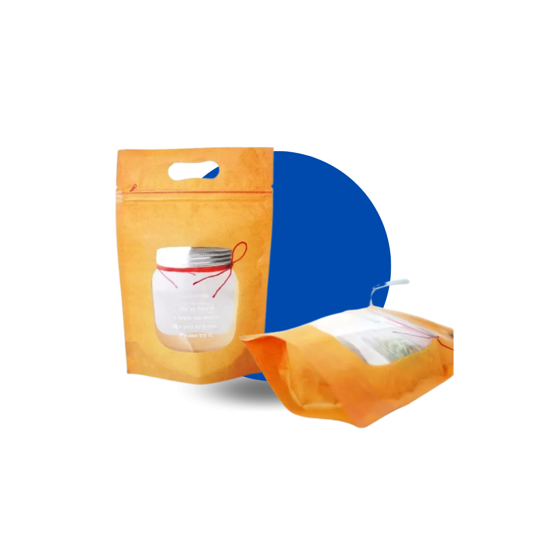 Bolsa hermética con ventana y mensaje