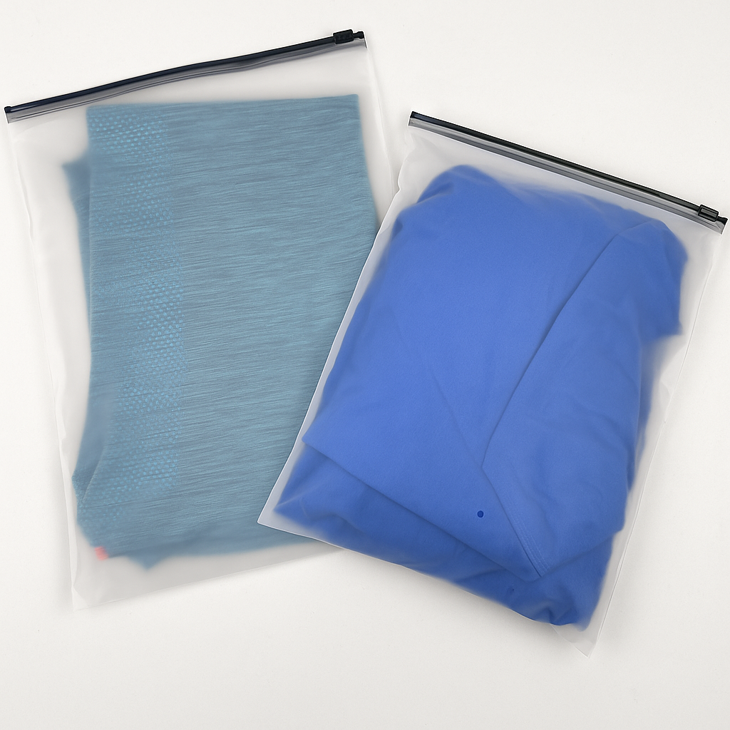 Bolsa opaca con cremallera 