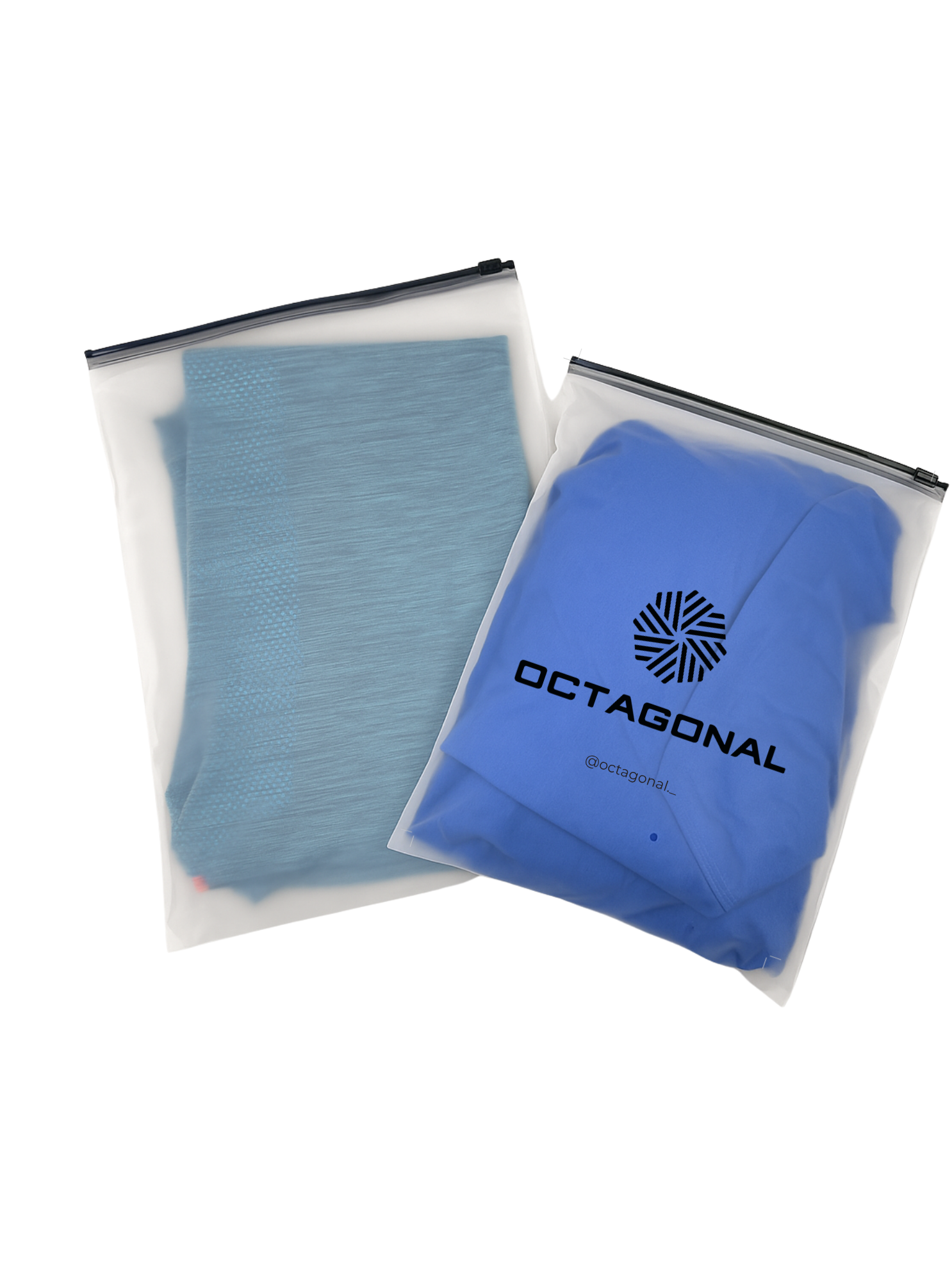 Bolsa opaca con cremallera 