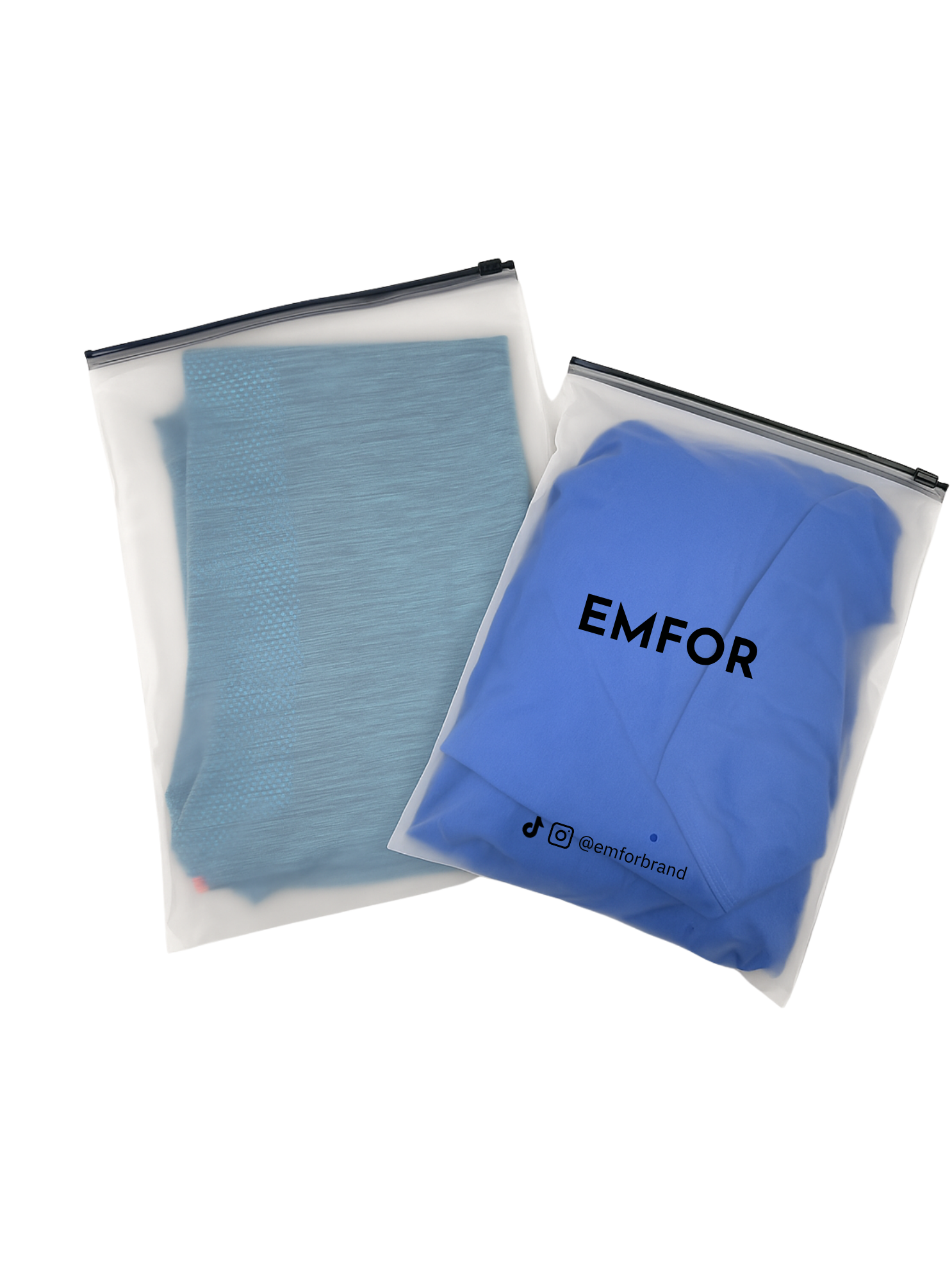 Bolsa opaca con cremallera 