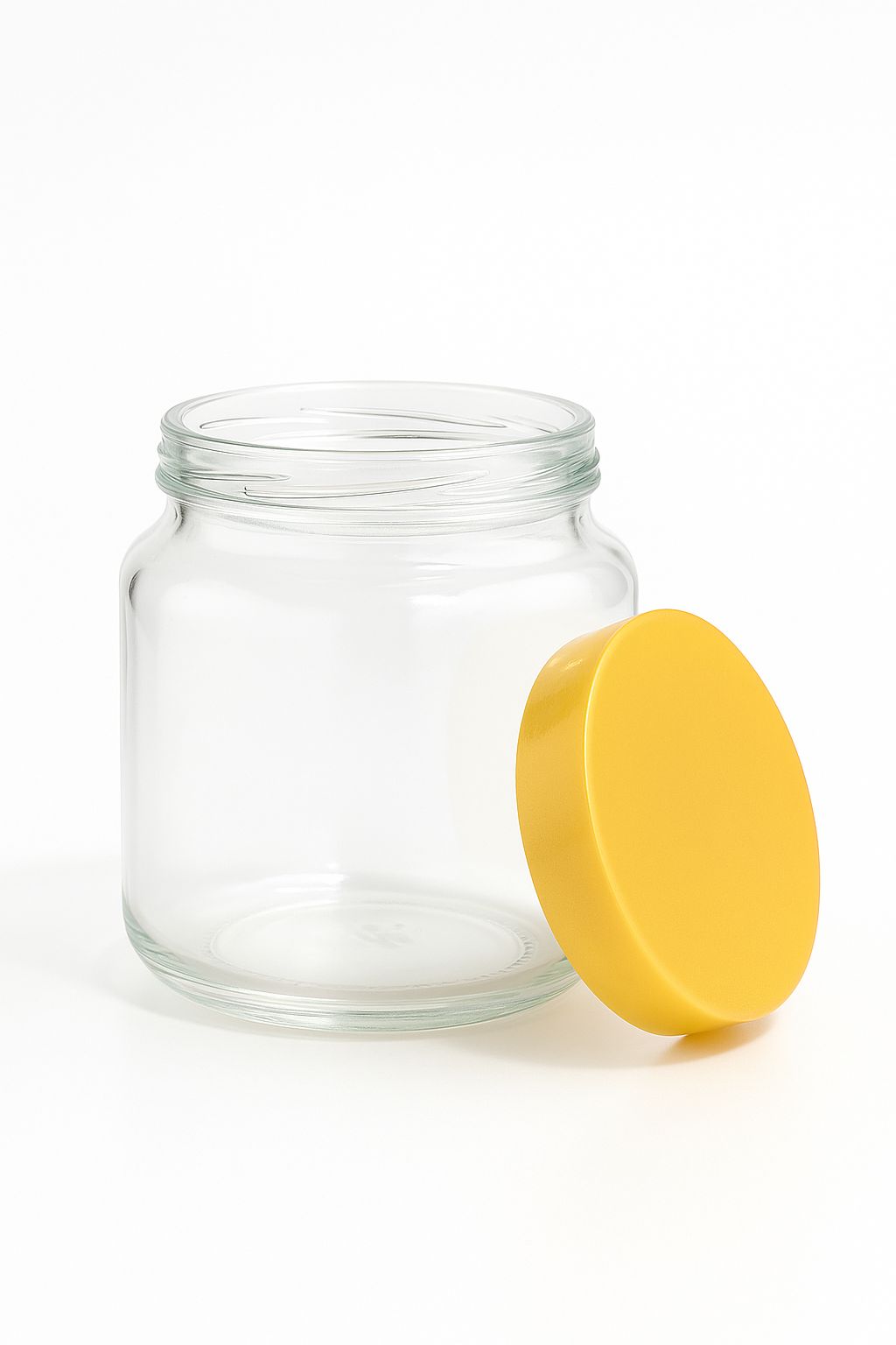 Frasco de vidrio 130ML con tapa plástica 