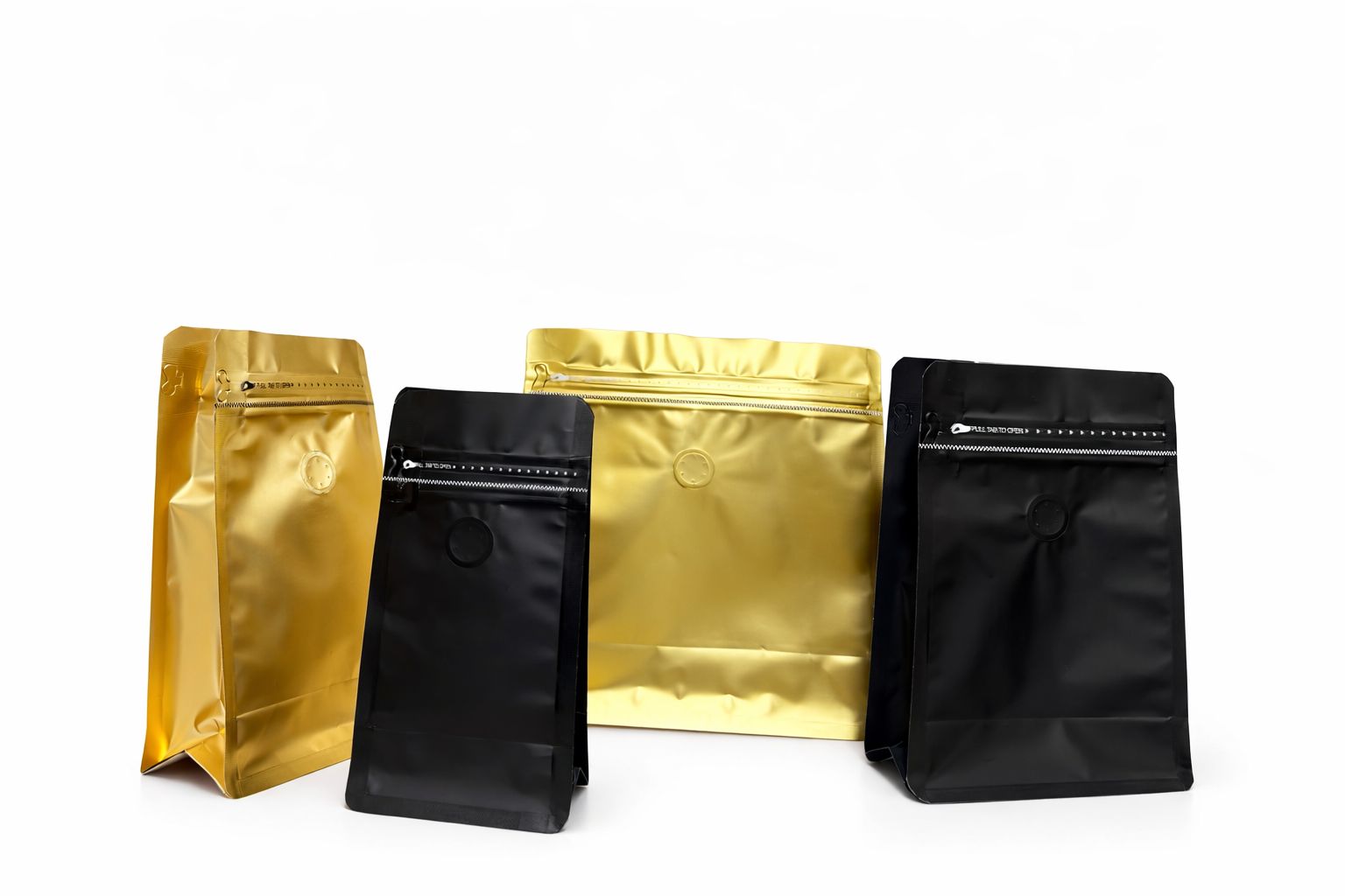 Bolsas Café Con Válvula Cierre Zipper x 50 Unidades 