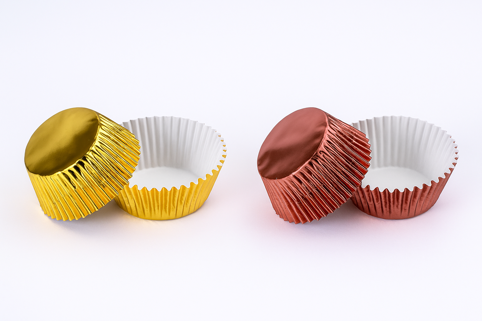 Capacillos metalizados para repostería