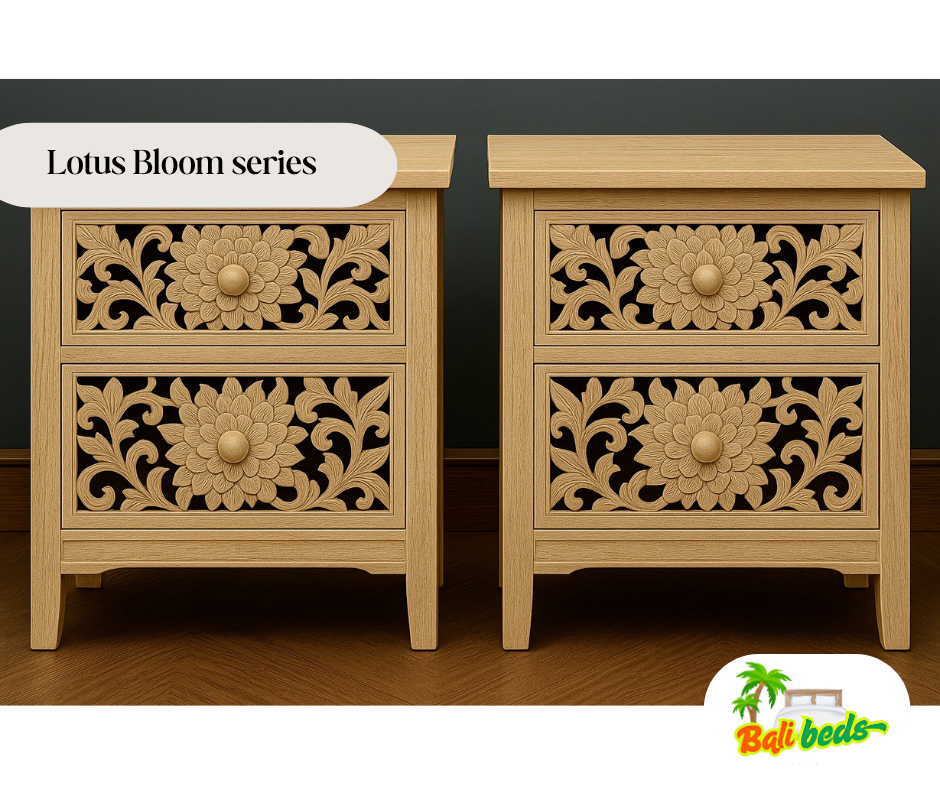 Set of 2 Bougainvillea Breeze Bedside Tables