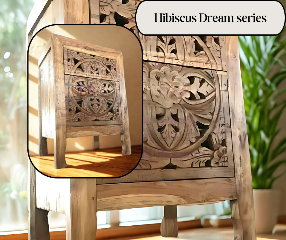 Set of 2 Hibiscus Dream Bedside Tables