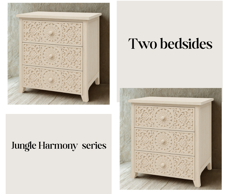 Set of 2 Jungle Harmony Bedside Tables