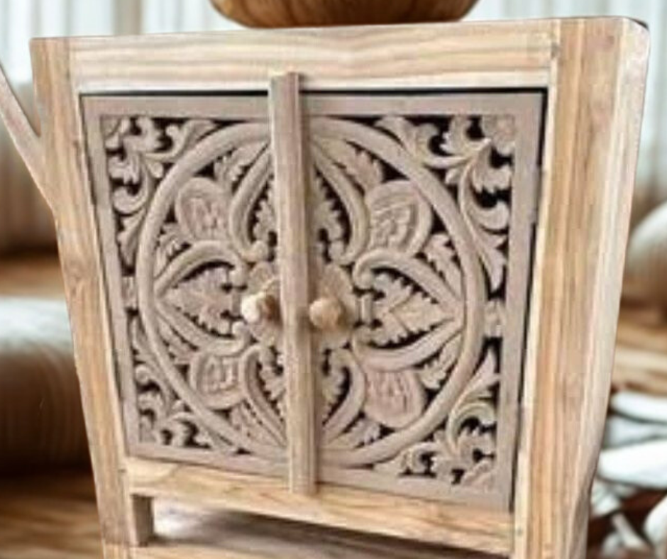 Set of 2 Earthy Mandela Bedside Tables