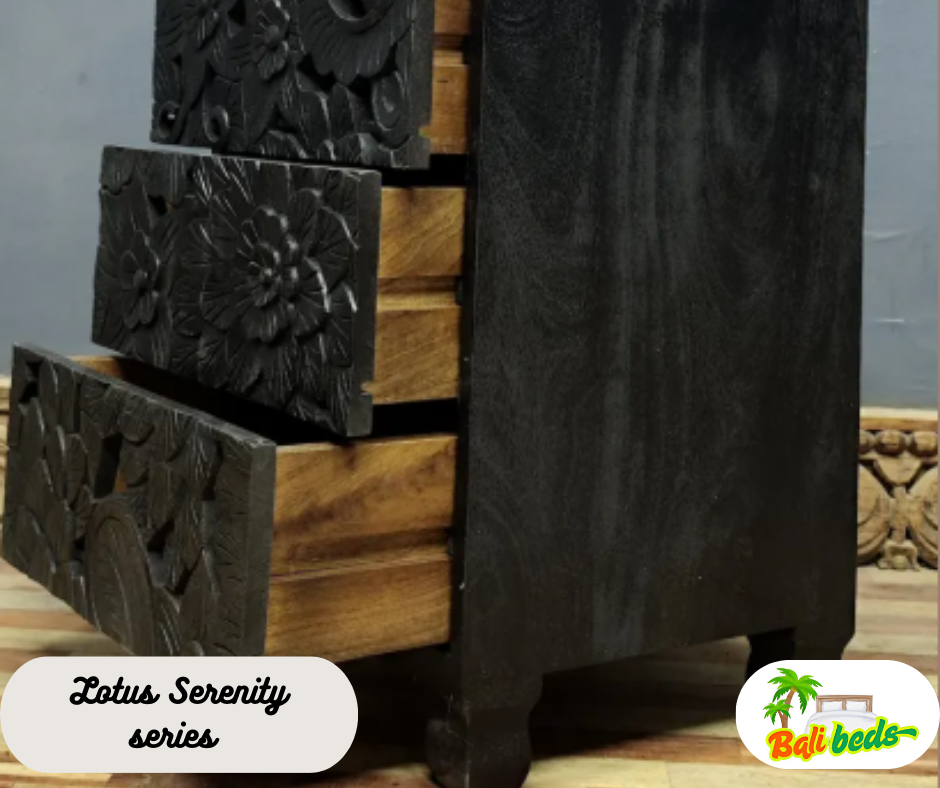 Set of 2 Lotus Serenity series Bedside Tables