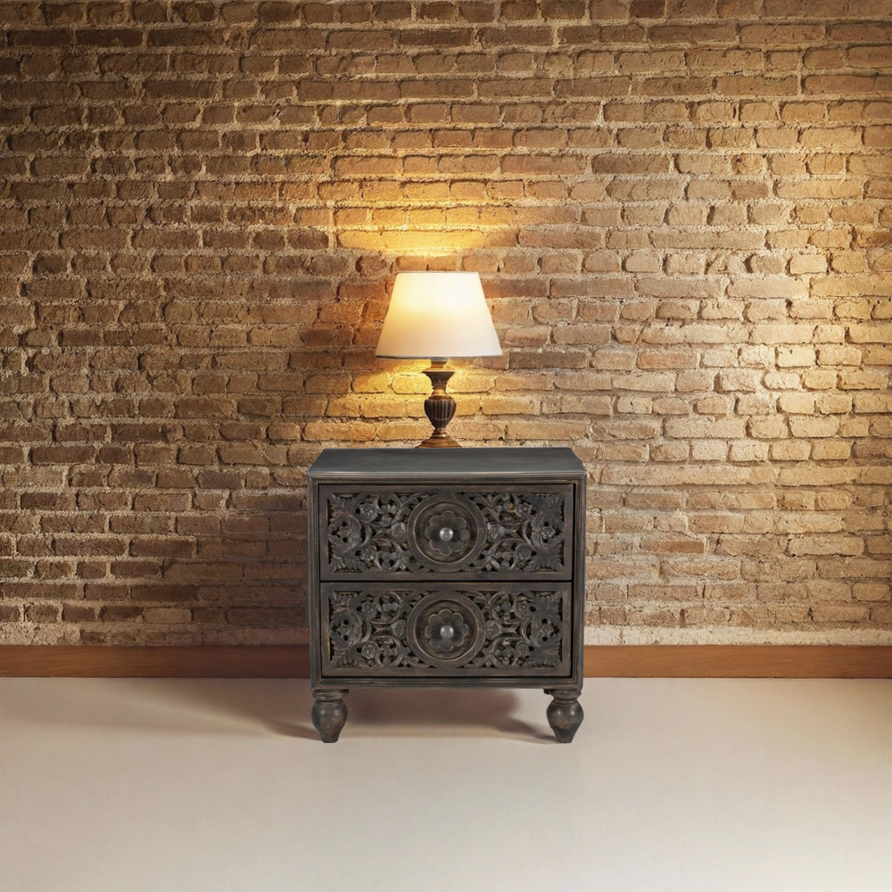 Set of 2 Balinese Moonlight Bedside Tables