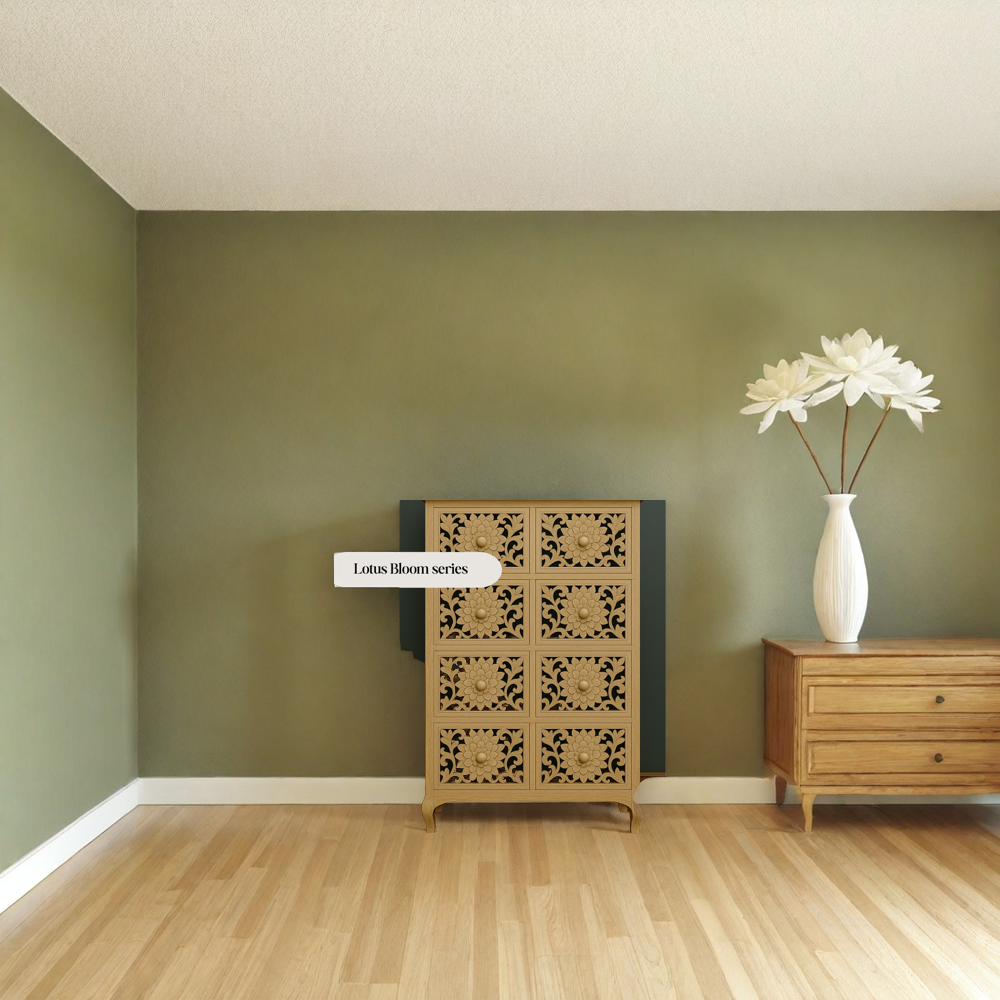 Lotus Bloom – 8-Drawer Dresser