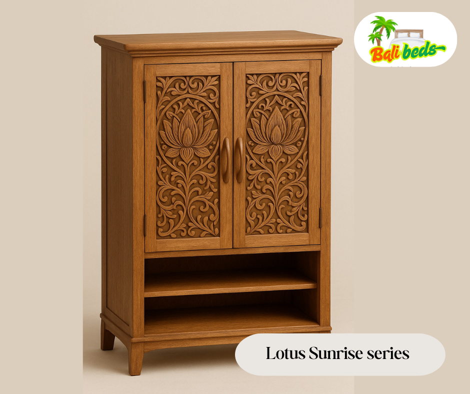 Lotus SunriseWooden Cabinet