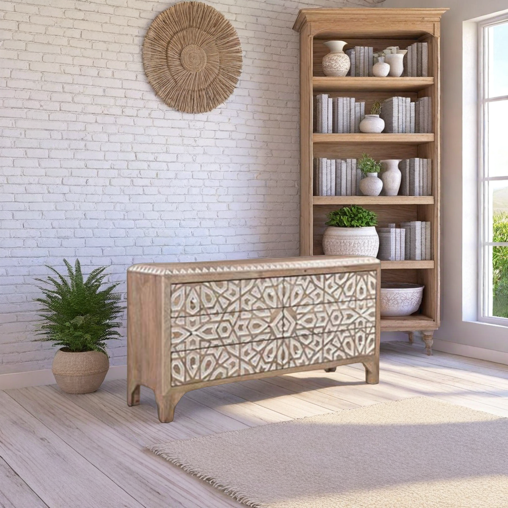 Tuban Bloom – 6-Drawer Dresser