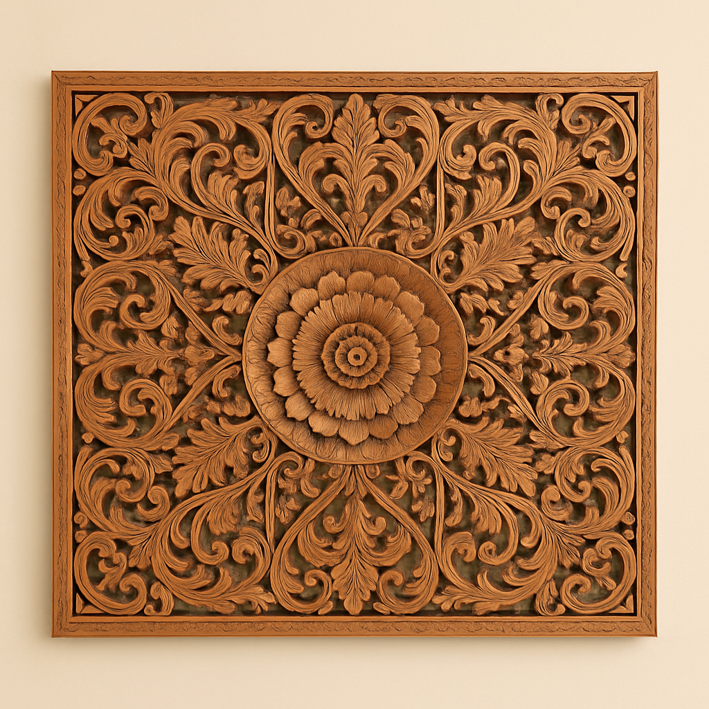 Chakra Nusantara Bedhead Mandala Wall-Mounted Bedhead